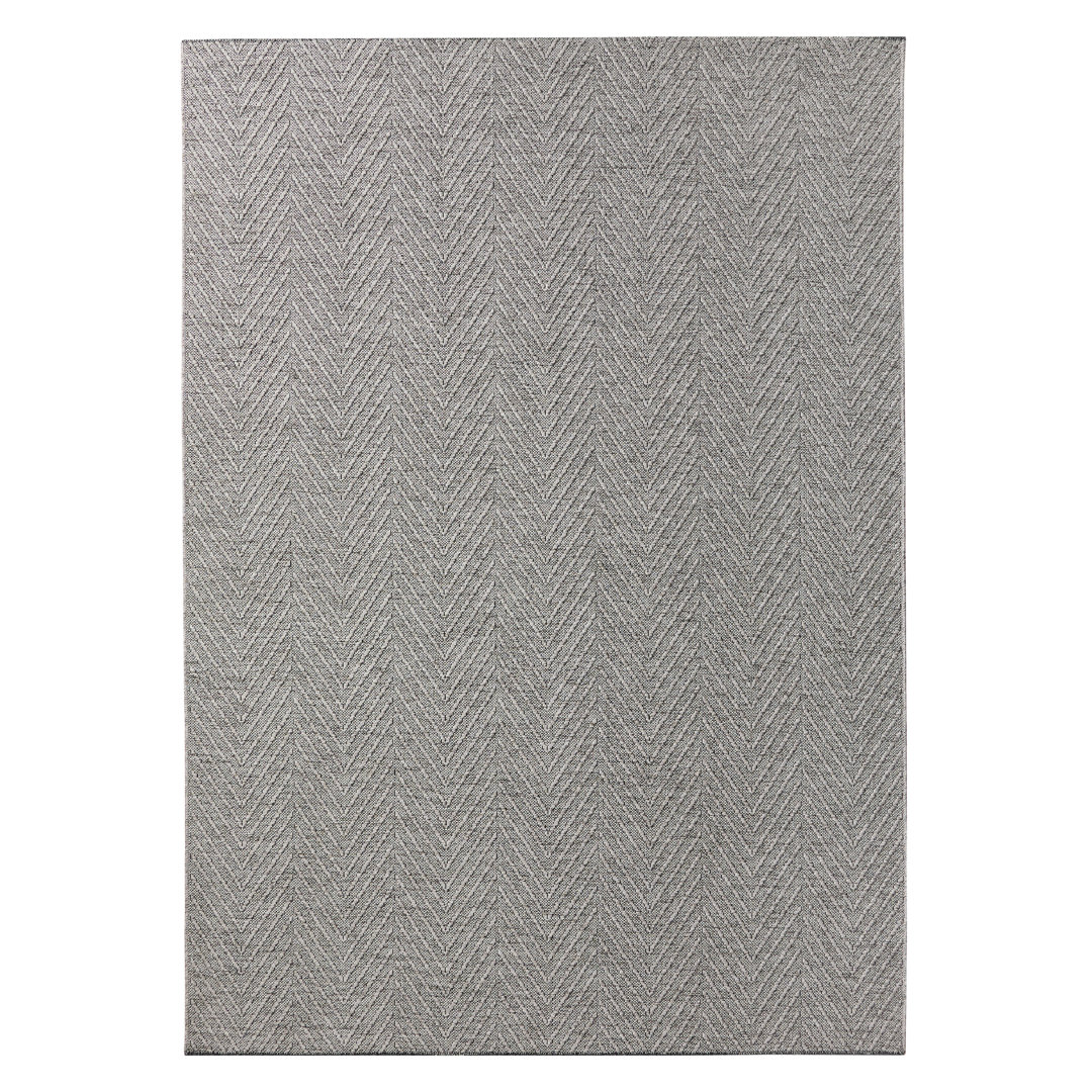 TOWN & COUNTRY BASICS Pax Herringbone Textured Solid Machine Washable Area Rug Grey Town & Country Living Rug 