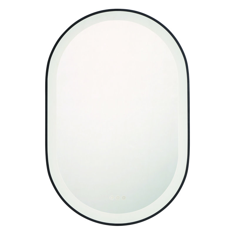 Miroir à DEL 36 po Sara, Noir
