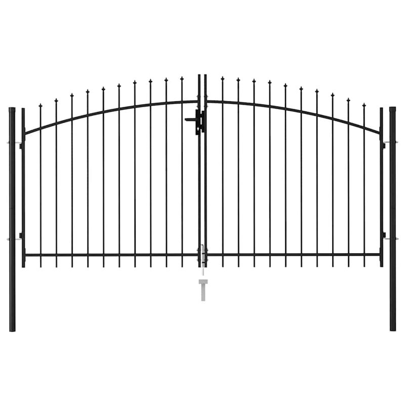 Barrière de jardin en acier robuste WALPLUS Woerden, 78.5" H x 117.9" W x 2"D