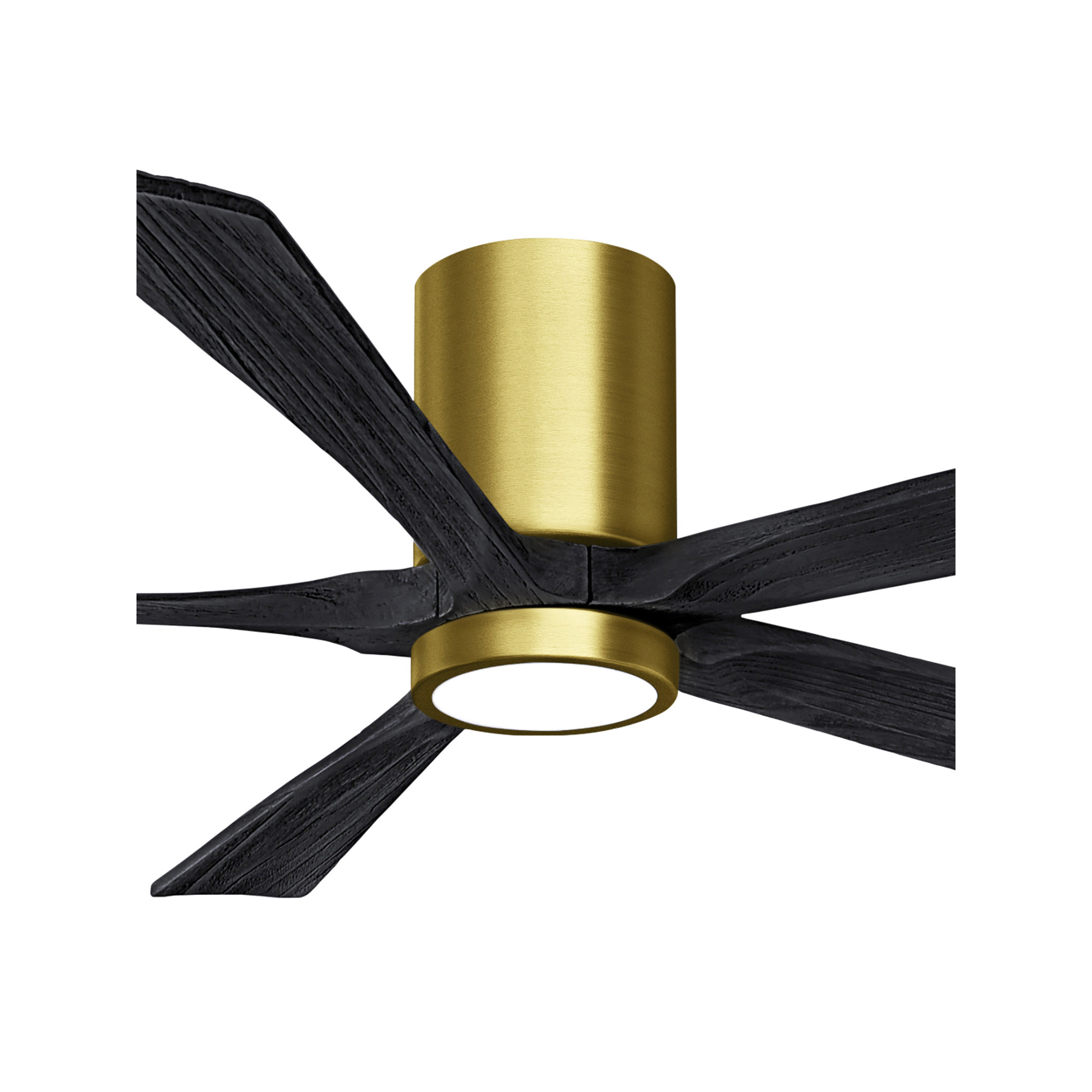 Irene 5 - Blade LED Ceiling Fan with Light Kit Included, 60", Brushed Brass, Matte Black