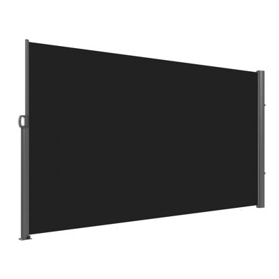 Retractable Side Awning, Outdoor Privacy Screen, 180g Polyester