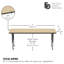 Rectangle T-Mould Adjustable Height Activity Table-42177786-99069345-99018375