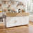 72"W  Kitchen Island With Leaf