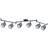 Baltimore 47.2'' 6 -Light Swing Arm Track Track Kit with Dimmable and Adjustable Head