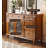 American-Style Solid Wood & Glass Sideboard