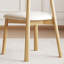 Ensemble de 2 chaises de salle à manger ergonomiques en bois naturel et sans accoudoirs-202730370