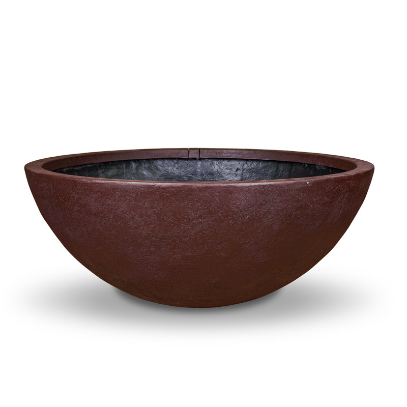 Jardin d'eau Fountain Bowl, vert ardoise, Dia, MD, H 20 po x l 50 po x P 50 po, Brun