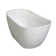 Kingston Brass Arcticstone 52-Inch Solid Surface Oval Single Slipper Freestanding Tub with Drain