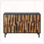Buffet 47,24 "avec motif en bois droit, armoire d'appoint moderne-198466072