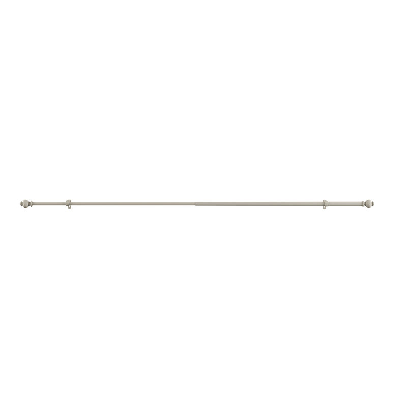 Tringle à rideaux 1 pouce Bowenfels, Noir, H 2,5 po x l 120 po x P 2,5 po