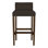 Gin Fizz Upholstered Stool with Solid Wood Frame