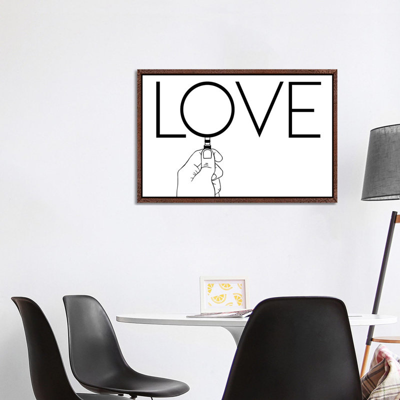 Love Is Never How It Looks by Filippo Spinelli - Print on Canvas, 101.6 cm H x 66.04 cm W, Classic Brown Wood Framed
