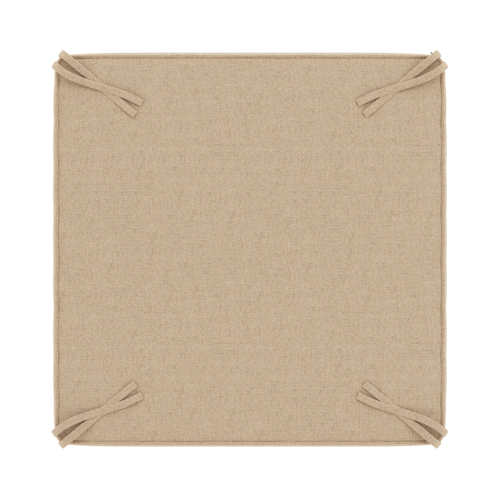 Sunbrella Outdoor Ottoman Cushion, Antique Beige Sunbrella® Canvas