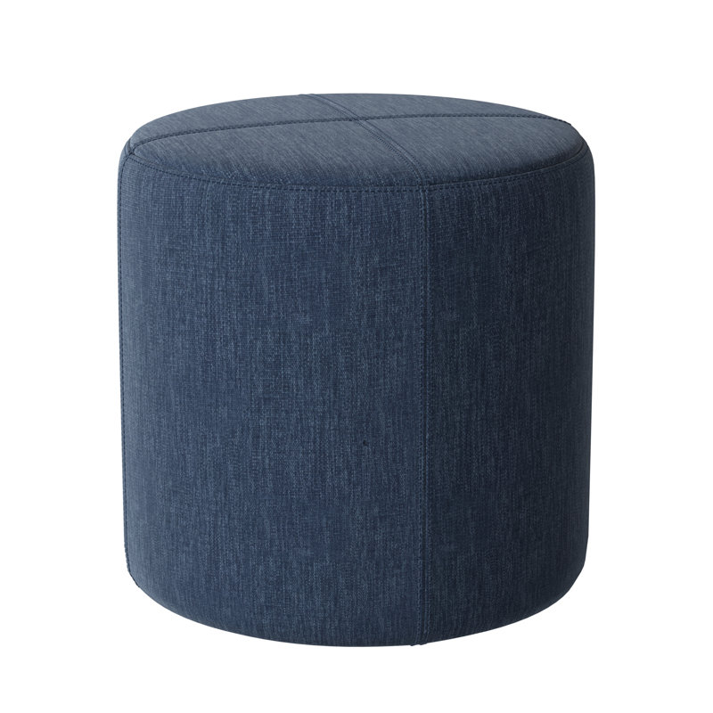 Porthleven Upholstered Ottoman, Key Denim