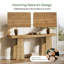 Console en bois massif 70,9 po