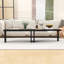 Table basse modulaire moderne avec un design convertible en forme de L pour l'espace de vie-1151559997