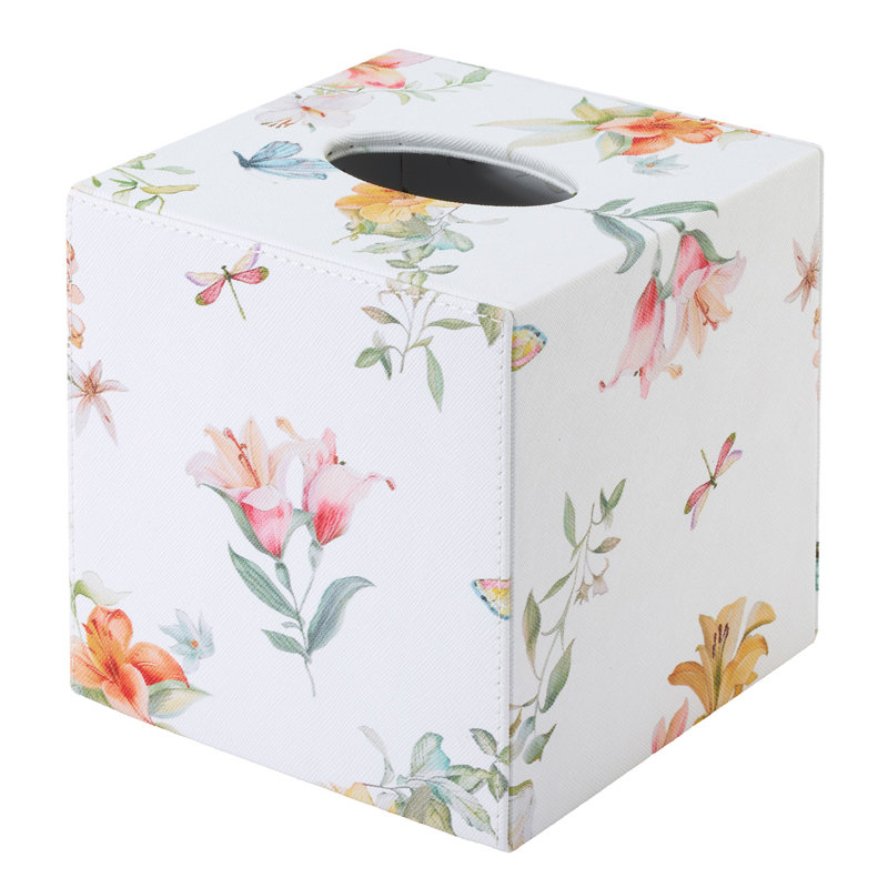 Lily Garden Tissue Box Cover