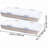 Under Bed Rolling Storage, 39.8x20.1x5.9 Inch, 2 Pack, Extra Capacity, - Sealing Lid, Stackable Vertically Storage With Wheels, Holds Heavy Items, Construction, Lockable
