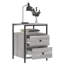 Dura 44cm W Iron Bedside Table-109785347