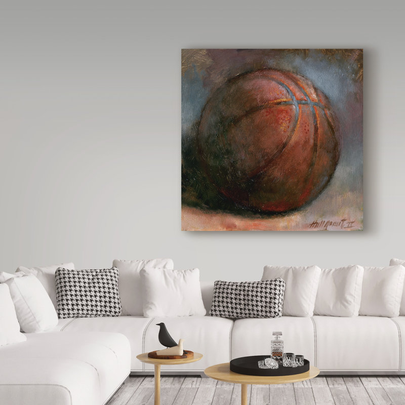 Galan «Basketball», reproduction de peinture acrylique sur toile tendue, H 24 po x l 24 po x P 2 po