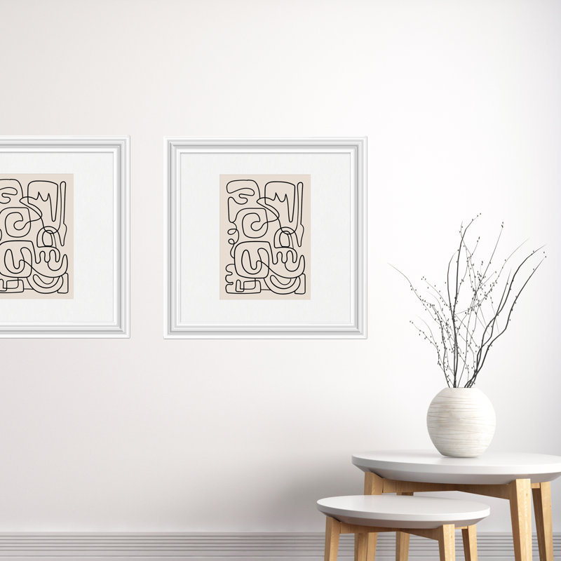 Lilli Wood Beveled Picture Frame with Mat, White, 8" x 10", 16" x 20"
