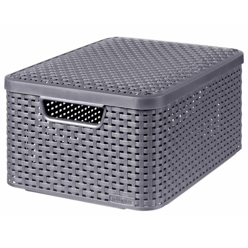 Curver Style Storage Boxes with Lid Size M Anthracite