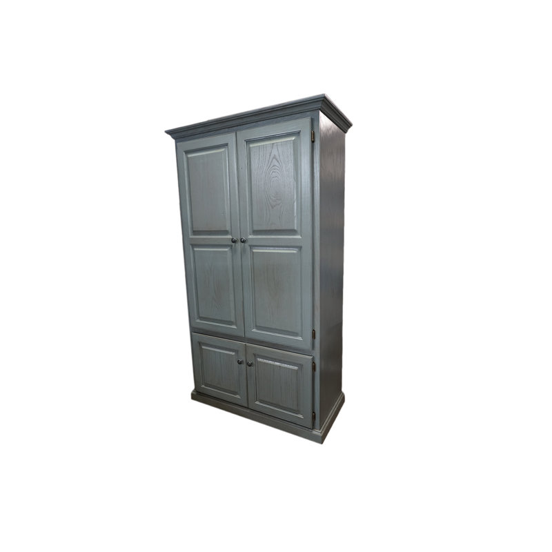 Gilburt 72.5'' Kitchen Pantry, Interesting Aqua Oak