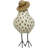 6.3" Resin Hen with Straw Hat