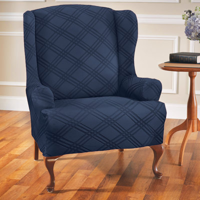 Box Cushion Wingback Slipcover
