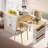 Kitchen Island With Extendable Table-1110862817