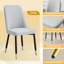 Ensemble de table de salle à manger en marbre avec chaises - élégant, durable et facile à entretenir-1005734317-1004414530