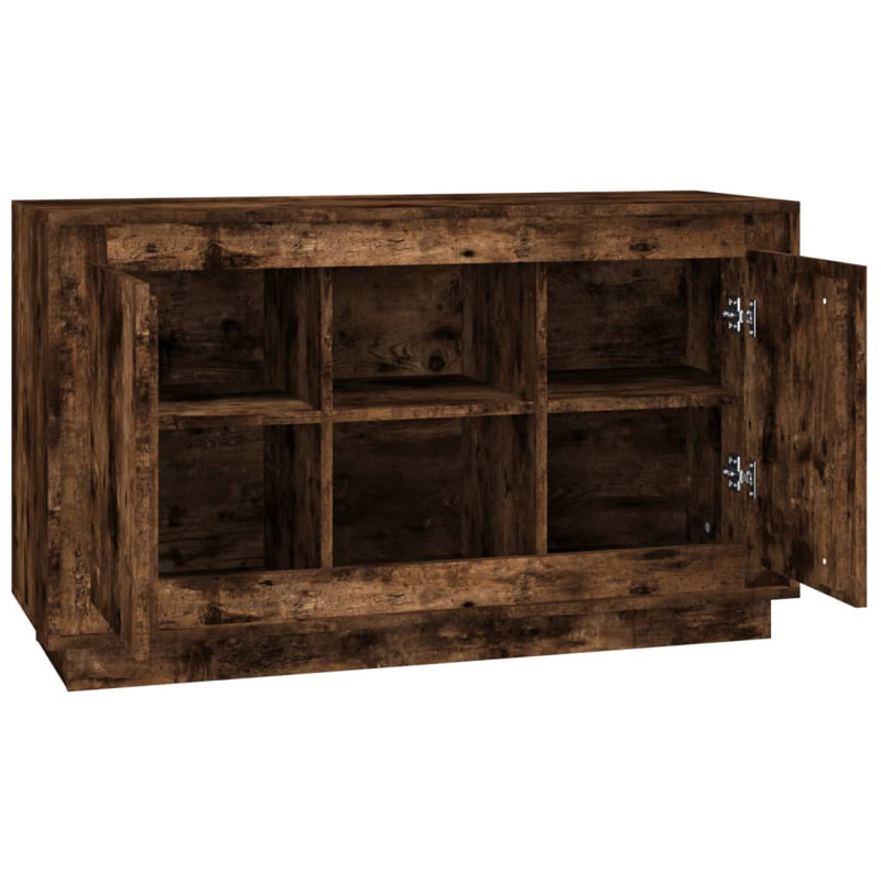 Lissi Sideboard 102x35x60 cm Engineered Wood, Smoked Oak