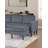 3Pc Sectional Set RAF/LAF Chaise Armless Loveseat Dark Gray Corduroy Couch Relax Modern Comfort Living Room-726929500