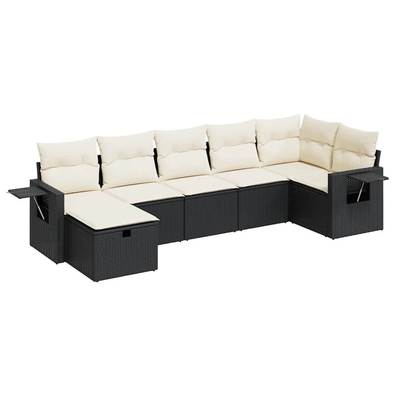 Vidaxl Garden Sofa Set Black