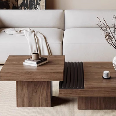 Retro and high-end solid wood coffee table
