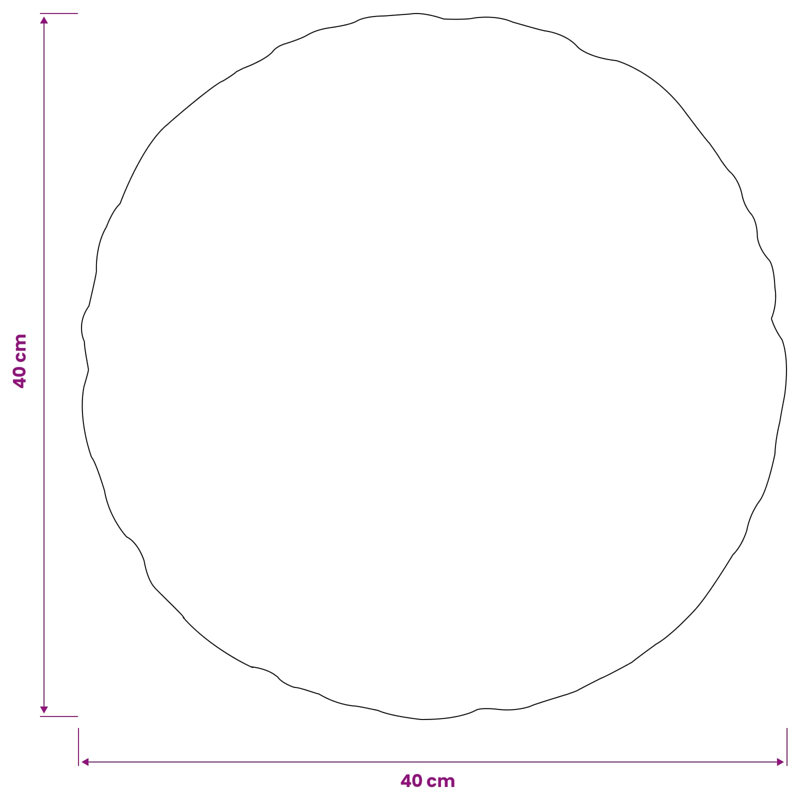 Cushion, Round 40cm, Light Grey