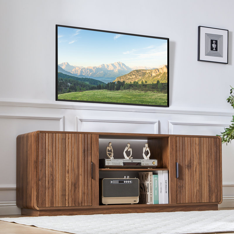 Meuble télé 60 po avec rangement Gehsen, Brun
