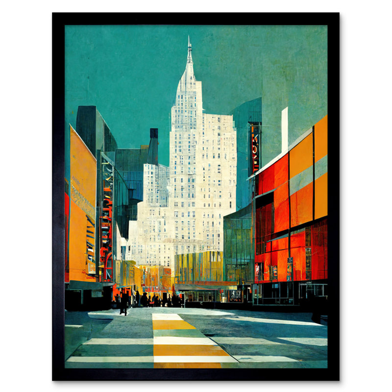 Broadway Manhattan New York Cityscape - Single Picture Frame Print