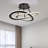 Concord 2 - Light 19.69'' Simple Geometric Led Semi Flush Mount For Living Room/Bedroom-975171462