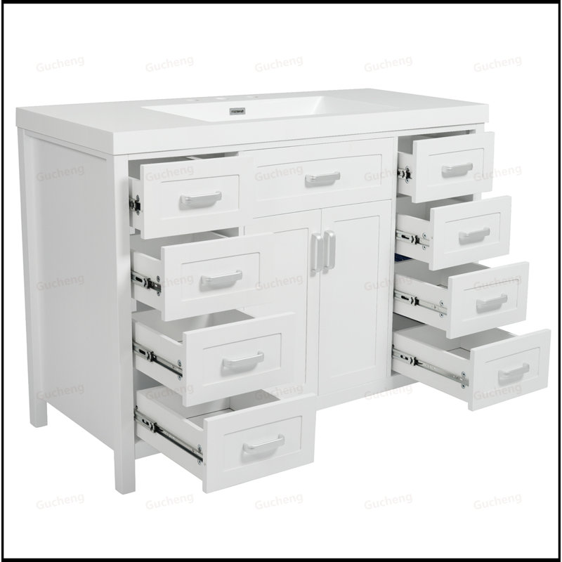 Meuble-lavabo 48 po avec lavabo, Blanc
