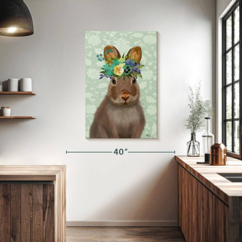 Rabbit Bohemian, 39" H x 26" W