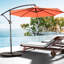Parasol de piscine 10 pieds orange - Hydrofuge et ombragé pour une construction propre et durable-1706868984