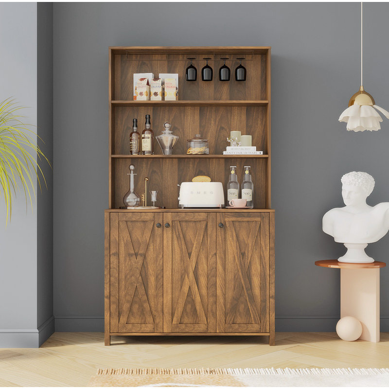 Gerarde 70.87'' Kitchen Pantry, Walnut