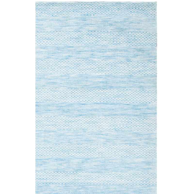 Classic Vintage Hand Loomed Micro Fiber Striped Rug, Runner 2'3" x 8'