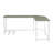 Gray & White Finish Computer Desk