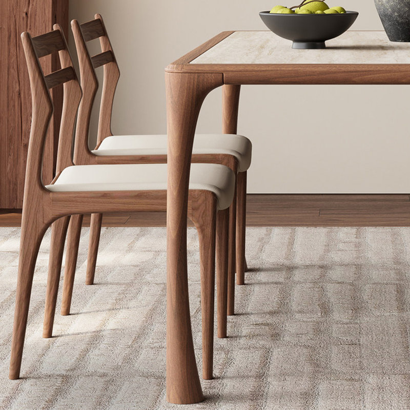 Fashionable and simple dining table sets, 5 Pieces: Table, 4 Chairs, 29.52" H x 70.86" W x 31.49" D