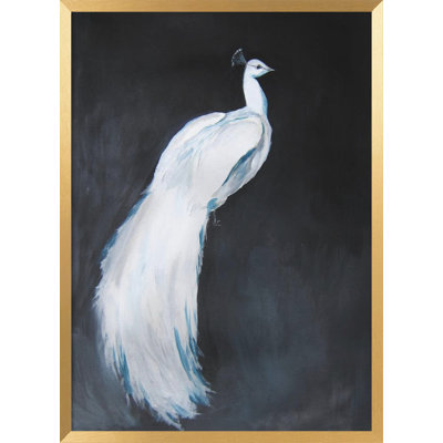 Art mural "White Peacock 2 revers" par Christine Lindstrom