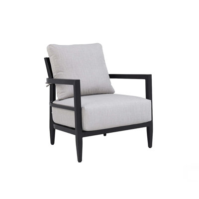 Modern Outdoor Fully Weld Lounge Chair With Premium Aluminum Frame, Ergonomic Backrest, And Sunbrella Cushion For Weather-Resistant Comfort