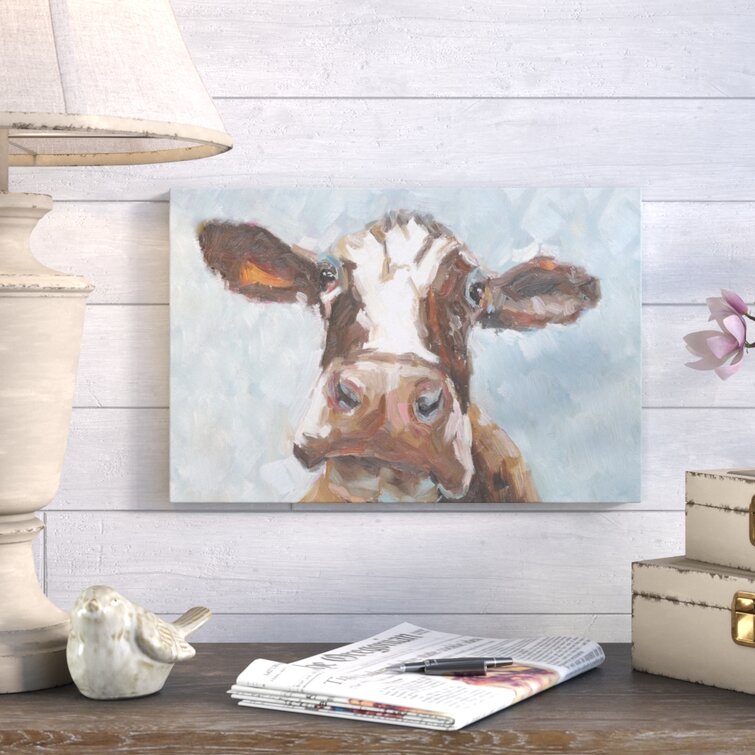 curious cow painting