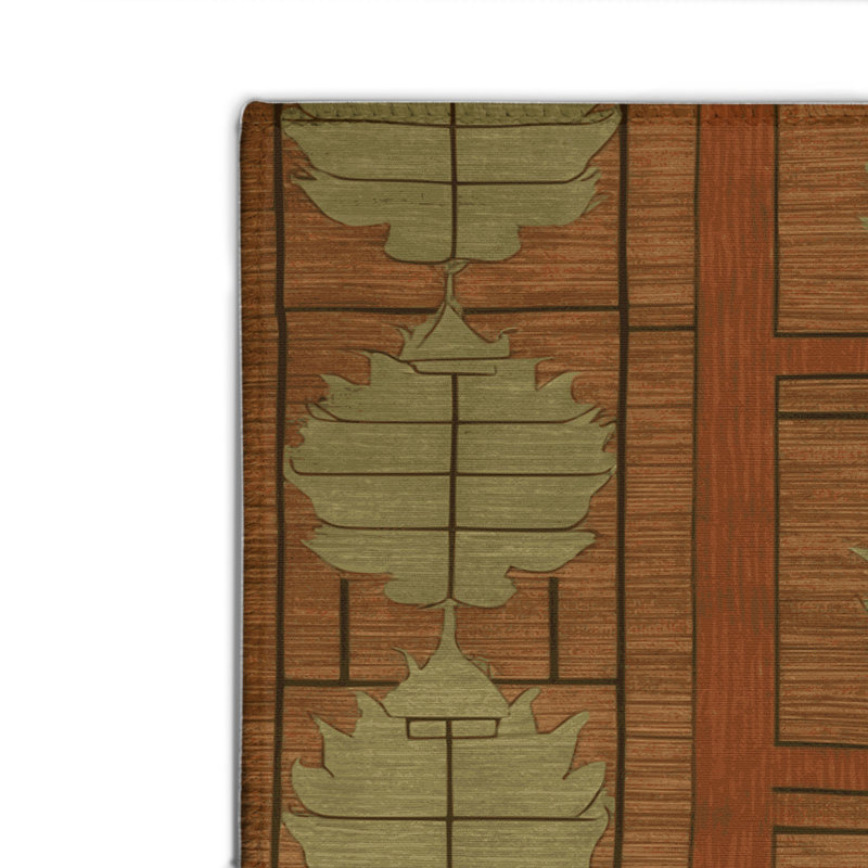 ArtDeco Brown Indoor and Outdoor Area Rug, Rectangle 8' x 10'